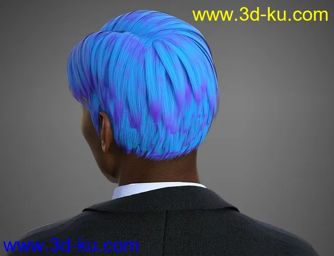 Strictly Business Hair for Genesis 8 Male模型的图片4