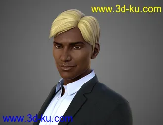 3D打印模型Strictly Business Hair for Genesis 8 Male的图片