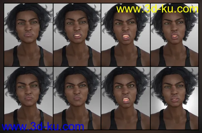 Strong Woman - Expressions for Monique 8模型的图片2