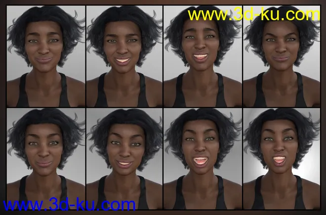 Strong Woman - Expressions for Monique 8模型的图片3