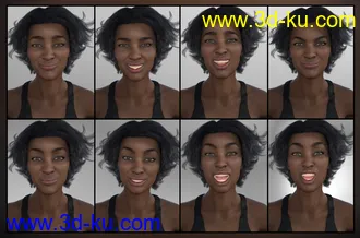 3D打印模型Strong Woman - Expressions for Monique 8的图片