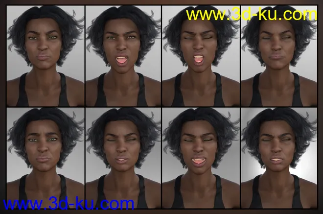Strong Woman - Expressions for Monique 8模型的图片4