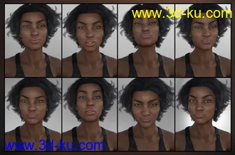 3D打印模型Strong Woman - Expressions for Monique 8的图片