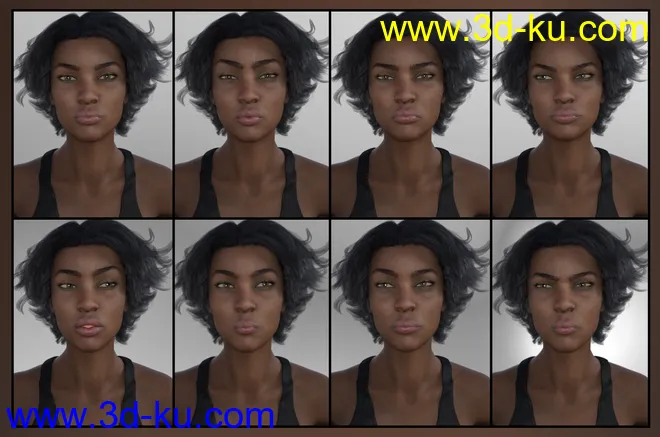 Strong Woman - Expressions for Monique 8模型的图片6