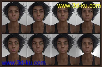 3D打印模型Strong Woman - Expressions for Monique 8的图片