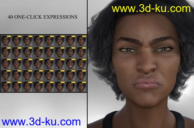 Strong Woman - Expressions for Monique 8模型的图片7