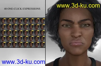 3D打印模型Strong Woman - Expressions for Monique 8的图片