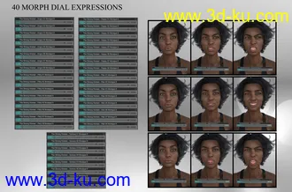 3D打印模型Strong Woman - Expressions for Monique 8的图片
