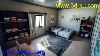 3D打印模型Student Bedroom的图片