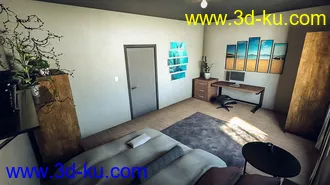 3D打印模型Student Bedroom的图片