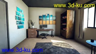 3D打印模型Student Bedroom的图片