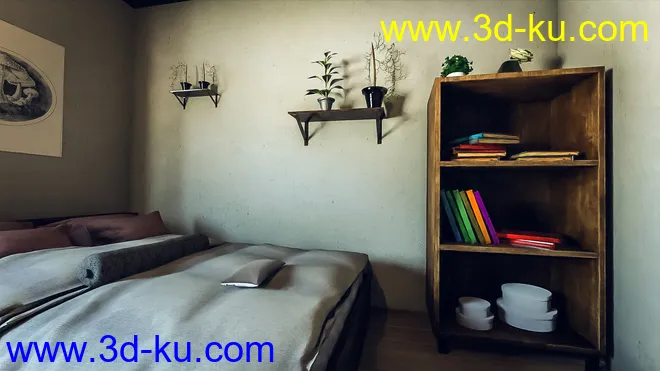 Student Bedroom模型的图片6