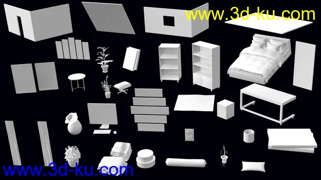 Student Bedroom模型的图片8