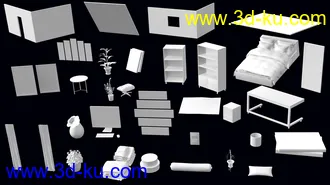 3D打印模型Student Bedroom的图片