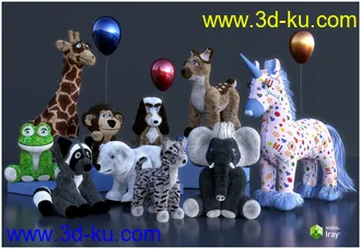 3D打印模型Stuffed Animals的图片