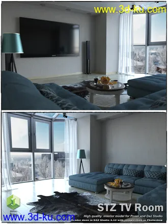 3D打印模型STZ TV Room的图片