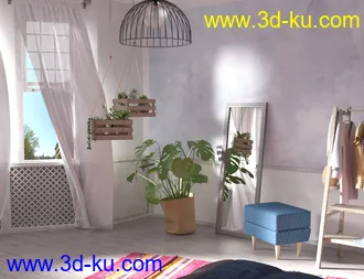 3D打印模型Summer Mood Bedroom的图片