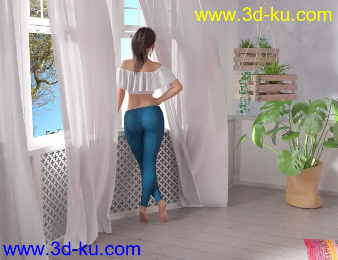 Summer Mood Bedroom模型的图片9