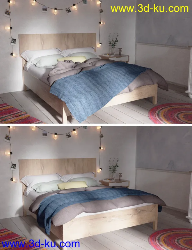 Summer Mood Bedroom模型的图片10