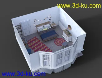 3D打印模型Summer Mood Bedroom的图片