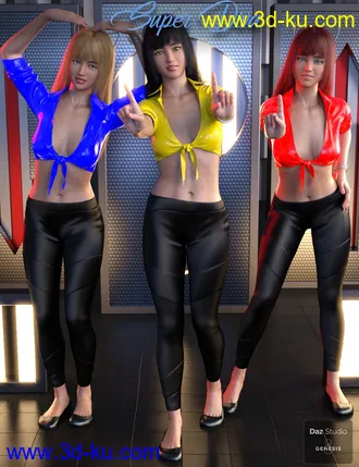 3D打印模型Super Diva Poses for Genesis 8 Female的图片