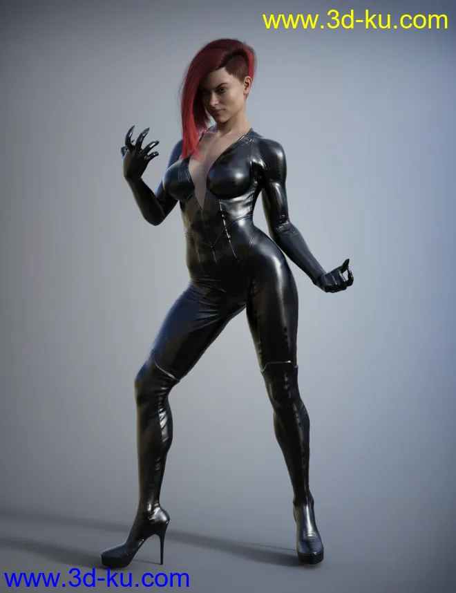 Super Hero Suit for Genesis 8 Female(s)模型的图片4