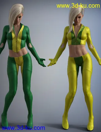 3D打印模型Super Hero Suit for Genesis 8 Female(s)的图片