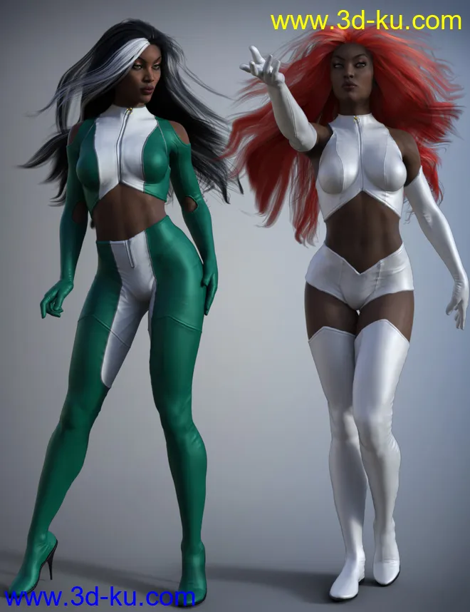 Super Hero Suit for Genesis 8 Female(s)模型的图片6