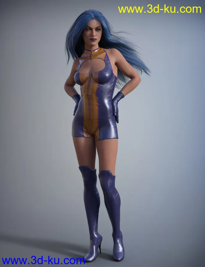 Super Hero Suit for Genesis 8 Female(s)模型的图片8