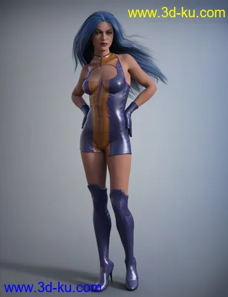3D打印模型Super Hero Suit for Genesis 8 Female(s)的图片