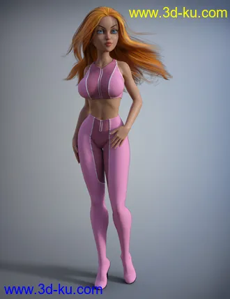 3D打印模型Super Hero Suit for Genesis 8 Female(s)的图片