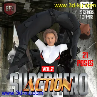 3D打印模型SuperHero Action for G3F Volume 2的图片