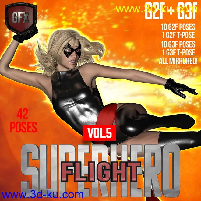 SuperHero Flight for G2F and G3F Volume 5模型的图片1