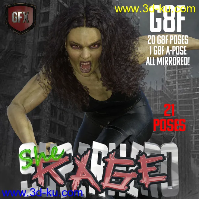 SuperHero She-Rage for G8F Volume 1模型的图片1