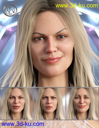 3D打印模型Supermodel - Expressions for Genesis 8 Female and Leisa 8的图片