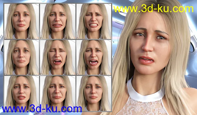 Supermodel - Expressions for Genesis 8 Female and Leisa 8模型的图片5