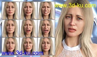 3D打印模型Supermodel - Expressions for Genesis 8 Female and Leisa 8的图片