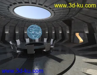 3D打印模型Supervillain Conference Room的图片