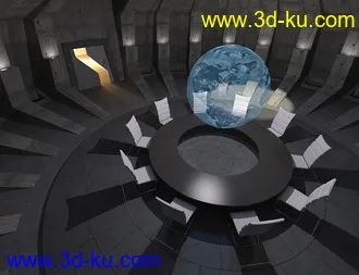 3D打印模型Supervillain Conference Room的图片