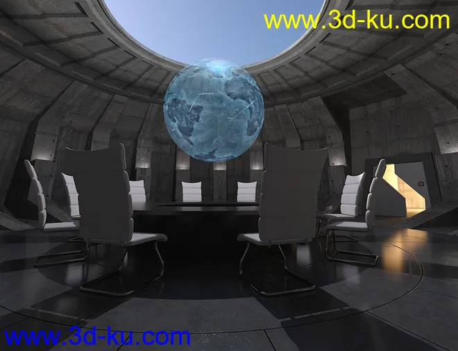 Supervillain Conference Room模型的图片4