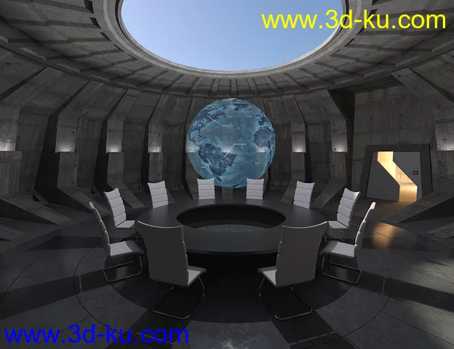 Supervillain Conference Room模型的图片5