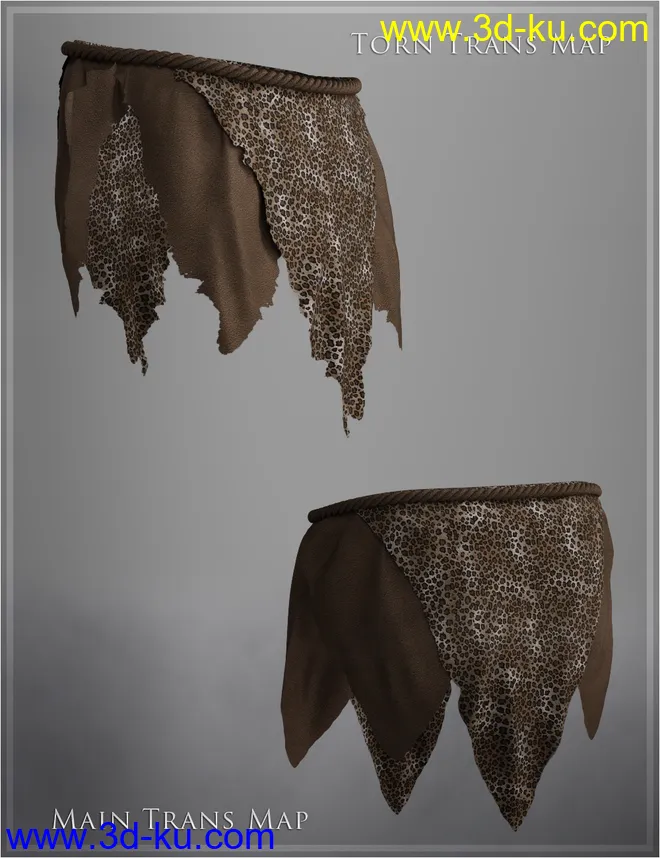 Swamp Loincloth for Genesis 8 Male(s)模型的图片3