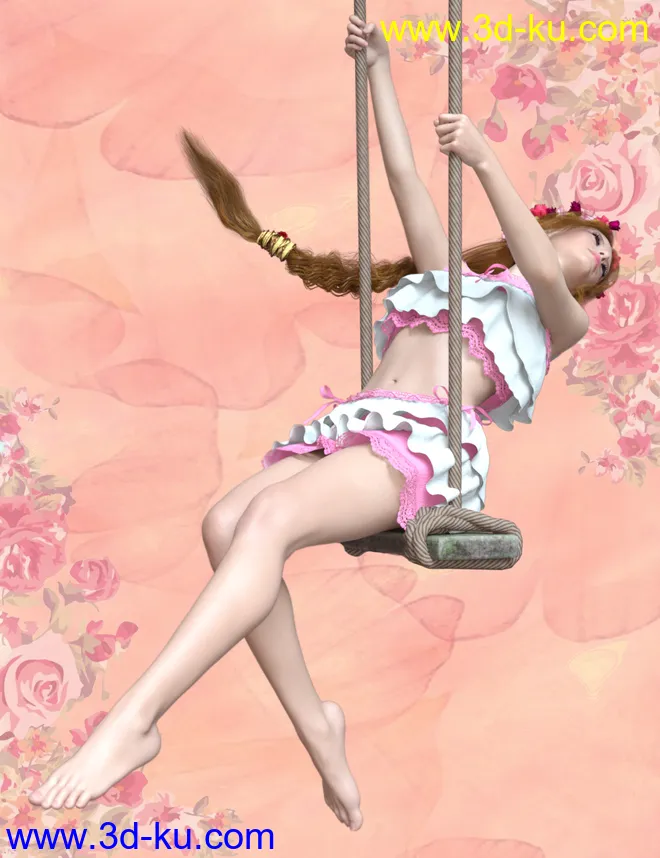 Swing Poses for Genesis 8 Female模型的图片1