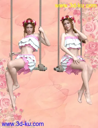 3D打印模型Swing Poses for Genesis 8 Female的图片