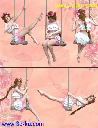 3D打印模型Swing Poses for Genesis 8 Female的图片