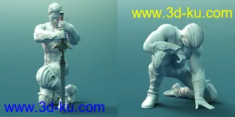 Sword Sworn Poses Expressions and Prop for Genesis 8模型的图片3