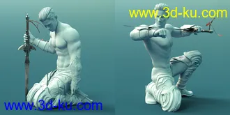 3D打印模型Sword Sworn Poses Expressions and Prop for Genesis 8的图片