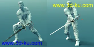 Sword Sworn Poses Expressions and Prop for Genesis 8模型的图片5