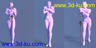 Sword Sworn Poses Expressions and Prop for Genesis 8模型的图片12