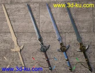 Sword Sworn Poses Expressions and Prop for Genesis 8模型的图片24